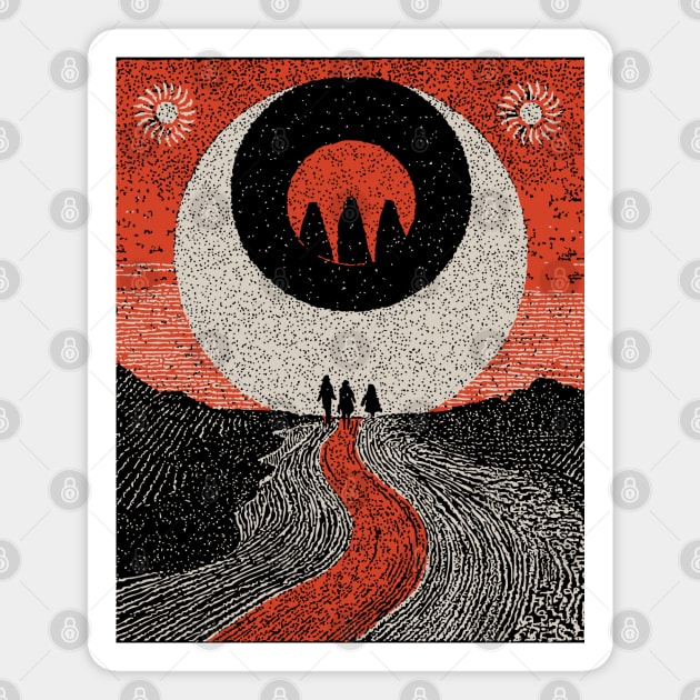 Witch Coven - The Midnight Samhain Ritual Magnet by TuncGK